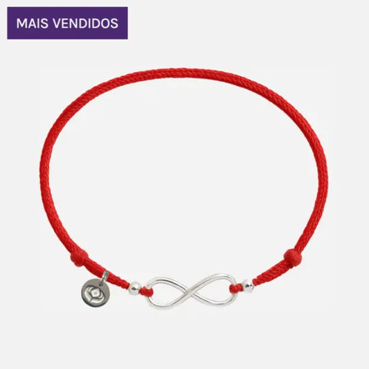 Pulseira Vermelha da Proteção de Nó Infinito