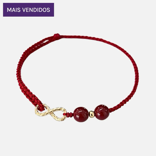 Pulseira Vitalidade Infinita em Cinábrio