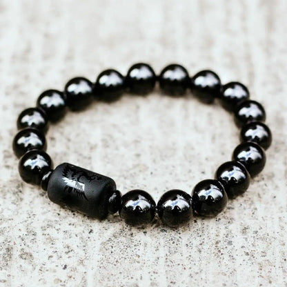 Pulseira Fênix em Obsidiana
