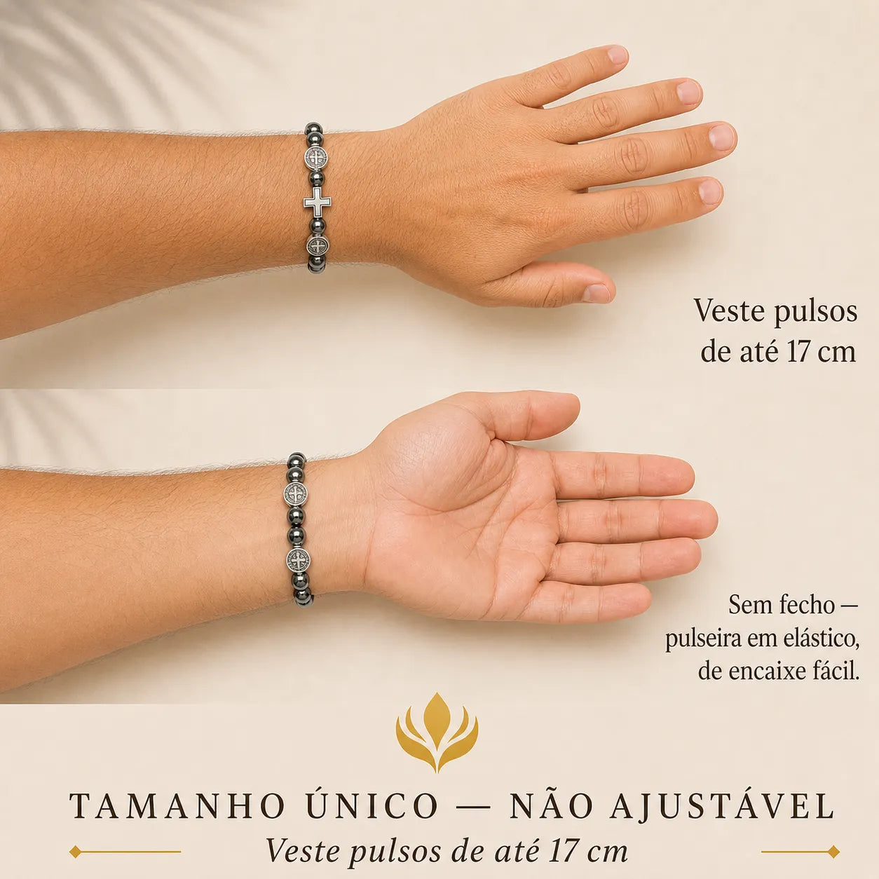 Pulseira Escudo da Fé de São Bento