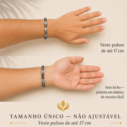 Pulseira Escudo da Fé de São Bento